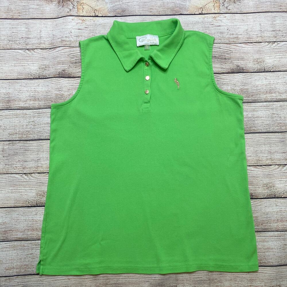 Pappagallo sleeveless Women's Polo shirt Size XL - Picture 3 of 8